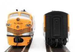 WalthersMainline EMD F7 A-B Set - Standard DC -- Denver & Rio Grande Western(TM) #5714, 5713 (Grande Gold, Silver, Black) -Atlas Trains Store 09100000009954 dt4 big