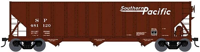 Bowser Manufacturing 100-Ton 3-Bay Open Hopper - Ready To Run -- Southern Pacific 481120 (Boxcar Red, Speed Lettering) 3 Bowser Manufacturing 100-Ton 3-Bay Open Hopper - Ready To Run -- Southern Pacific 481120 (Boxcar Red, Speed Lettering)