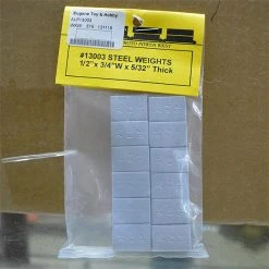 A Line Products Flat Steel Freight Car Weight -- 1/2 X 3/4 X 1/8" Pkg(24)