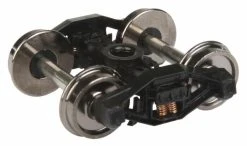 WalthersProto Sprung Plastic Trucks With 33" Metal RP-25 Wheels & Axles -- T-Section Bettendorf - 1 Pair