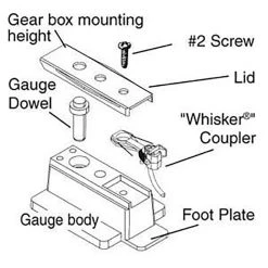 Kadee Quality Products Kadee 206 Insulated Coupler Height Gauge Kit Includes: #148 & #158 Scale Whisker(R) Couplers 5 Kadee Quality Products Kadee 206 Insulated Coupler Height Gauge Kit Includes: #148 & #158 Scale Whisker(R) Couplers -Atlas Trains Store 2061