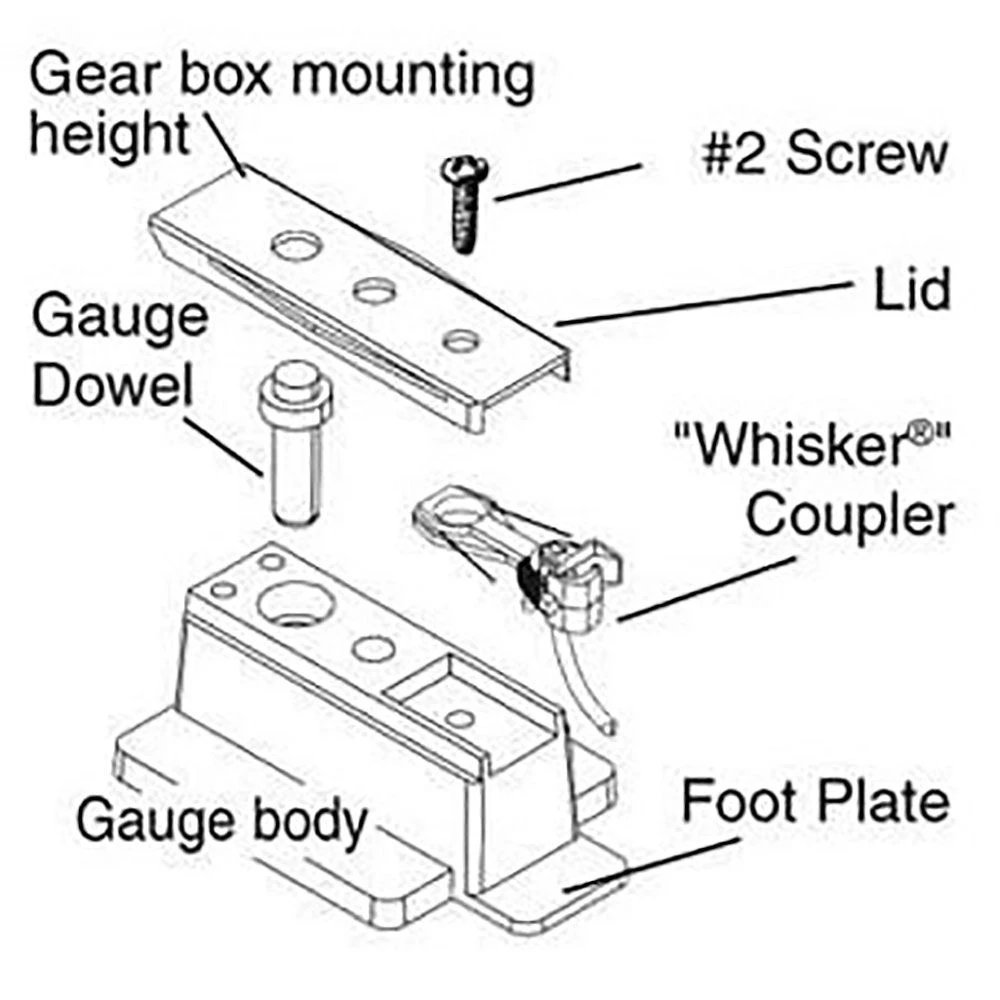 Kadee Quality Products Kadee 206 Insulated Coupler Height Gauge Kit Includes: #148 & #158 Scale Whisker(R) Couplers 4 Kadee Quality Products Kadee 206 Insulated Coupler Height Gauge Kit Includes: #148 & #158 Scale Whisker(R) Couplers - Image 2
