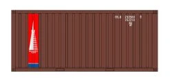 Intermountain Railway A-Line 20' Corrugated Container With Corrugated Doors - Transamerica Leasing - TRLU