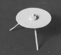 Detail Associates Radio Antennas -- Caboose Dish Type Pkg(2)