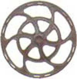 Kadee Quality Products Kadee #2021 Equipco Type Brake Wheels Pkg(8) HO Scale -- Dark Box Car Red