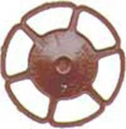 Kadee Quality Products Kadee #2032 Miner Type Brake Wheels Pkg(8) HO Scale -- Red Oxide