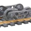 Kadee Quality Products Kadee #555 A.S.F.(R) 100-Ton Roller Bearing Fully Sprung Self-Centering Metal Trucks HO Scale -- 1 Pair -Atlas Trains Store 380 555