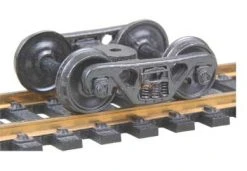 Kadee Quality Products Kadee #555 A.S.F.(R) 100-Ton Roller Bearing Fully Sprung Self-Centering Metal Trucks HO Scale -- 1 Pair