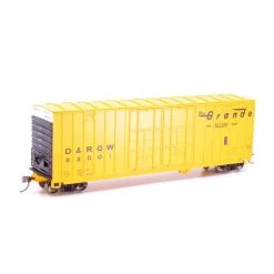 Intermountain Railway HO Gunderson 50' High Cube Double Door Boxcar - Peaked Roof - Denver & Rio Grande Western 62046