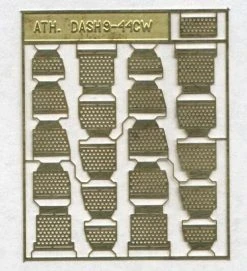 A Line Products C44-9W, AC4400 Brass Diesel Steps For Athearn Shells