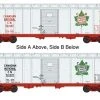 Bowser Manufacturing 40' Single-Door Steel Boxcar Ready To Run Canadian National 521497 (silver, Boxcar Red, Green, Leaf Logos) -Atlas Trains Store 40 single door steel boxcar ready to run 6 42840 big
