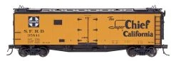 Intermountain Railway Santa Fe Refrigerator Car - Super Chief - RR32 - Straight Line Map
