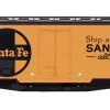 Intermountain Railway Santa Fe Refrigerator Car - Ship & Travel - RR21 - Large Herald -Atlas Trains Store 46111 side 1 wl