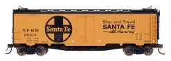 Intermountain Railway Santa Fe Refrigerator Car - Ship & Travel - RR21 - Large Herald
