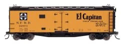 Intermountain Railway Santa Fe Refrigerator Car - El Capitan - RR27 - Curved Line Map