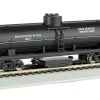 Bachmann Track Cleaning Tank Car -- Maintenance-of-Way (Black) -Atlas Trains Store 46543999904538 vyib