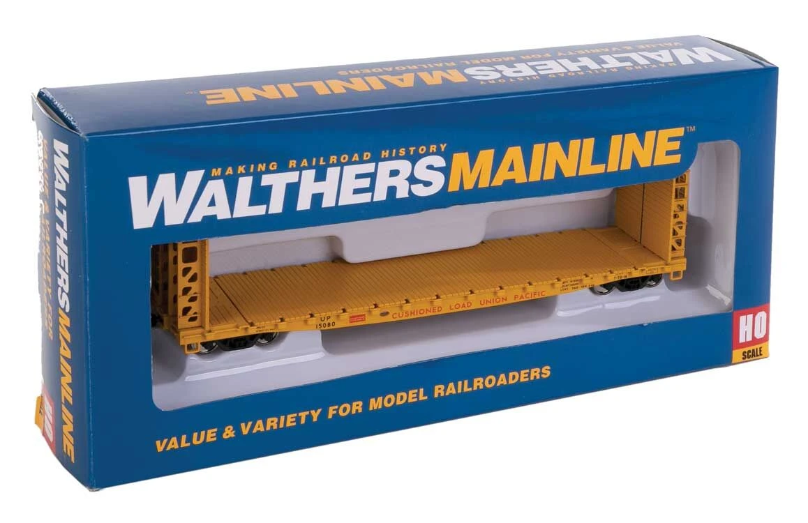 WalthersMainline 53' GSC Bulkhead Flatcar - Ready To Run -- Union Pacific(R) #15080 (Armour Yellow, Red) 4 WalthersMainline 53' GSC Bulkhead Flatcar - Ready To Run -- Union Pacific(R) #15080 (Armour Yellow, Red) - Image 2