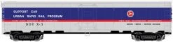 Atlas Trains United States Dept. Of Transportation #X-3 (Support Car; Silver, Blue, Red) HO ACF-REA Steel Express Reefer