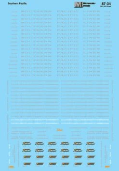 Microscale Industries Southern Pacific SP Passenger Cars ("Daylight", "Sunbeam" & "San Joaquin" Schemes) 1937-1958