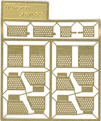 A Line Products SD70/75 3-Step Brass Diesel Steps For Athearn Shells
