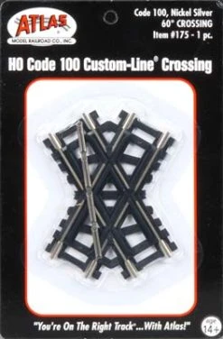 Atlas Trains Crossing 60 Degree NS Code 100 HO Scale
