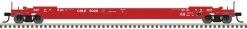 Atlas Trains Gunderson 48' All-Purpose Well Car - Ready To Run -- Coe Rail Leasing CRLE 5073 (red, White)