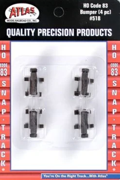 Atlas Trains Code 83 Bumper (4) HO Scale
