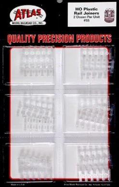 Atlas Trains Rail Joiners Plastic Code 100 HO Scale