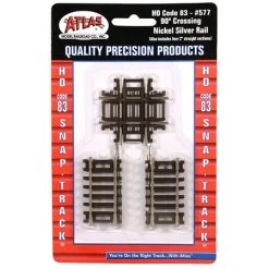 Atlas Trains 90-Degree Crossing Code 83 HO Scale