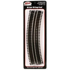 Atlas Trains SnapTrack 18" Radius NS (6) Code 100 HO Scale
