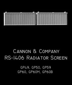 Cannon And Company Radiator Screens GP50 & GP60 Locomotives