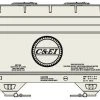 Accurail ACF 2-Bay Covered Hopper Chicago & Eastern Illinois #706473 1 Accurail ACF 2-Bay Covered Hopper Chicago & Eastern Illinois #706473 -Atlas Trains Store EugeneToyAndHobbyACU81513 1