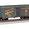 Bachmann Pullman-Standard PS-1 40' Steel Boxcar Silver Series(R) Toledo, Peoria & Western 606 -Atlas Trains Store EugeneToyAndHobbyBAC16016 1
