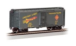 Bachmann Pullman-Standard PS-1 40' Steel Boxcar Silver Series(R) Toledo, Peoria & Western 606