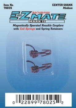 Bachmann E-Z Mate Mark II Couplers With Metal Coil Spring Medium Center Shank