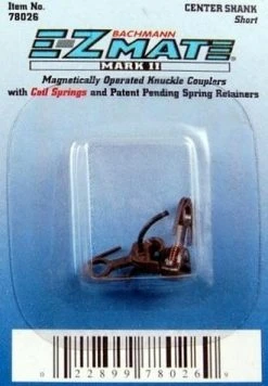 Bachmann E-Z Mate Mark II Couplers With Metal Coil Spring Short Center Shank 1 Pair