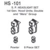 Details West SP Pre-1958 Double & Mars Group Headlight Set -Atlas Trains Store EugeneToyAndHobbyDTW101 1