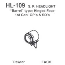 Details West Barrel Type With Hinged Face Headlight