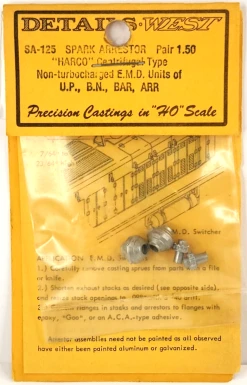 Details West Spark Arrestor Harco Centrifugal Type -Atlas Trains Store EugeneToyAndHobbyDTW125 2