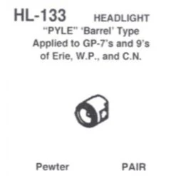 Details West Pyle Barrel Headlight For GP-7 GP-9