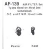 Details West Air Filter Set 2nd Generator Hood Units