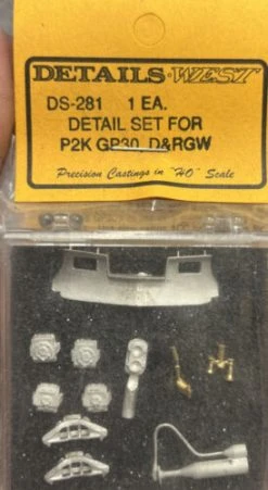 Details West Detail Set For P2K GP30, D&RGW