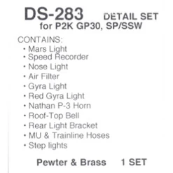 Details West Detail Set For P2K GP30, SP/SSW