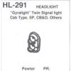 Details West Gyralight Twin Signal Headlight For SP CB&Q (Pack Of 2) -Atlas Trains Store EugeneToyAndHobbyDTW291 1