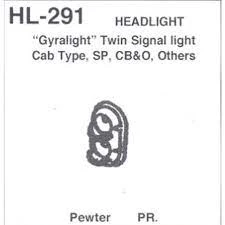 Details West Gyralight Twin Signal Headlight For SP CB&Q (Pack Of 2)