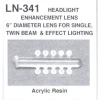Details West Headlight Enhancement Lenses Clear 6'' For Twin Beam -Atlas Trains Store EugeneToyAndHobbyDTW341 1