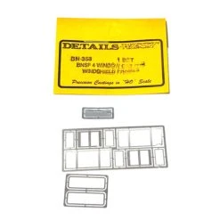 Details West BNSF 4 Window Cab & Windshield Frames