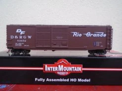 Intermountain Railway HO 50' PS-1 Double Door Boxcars Rio Grande BCR -Atlas Trains Store EugeneToyAndHobbyIMR45629 2
