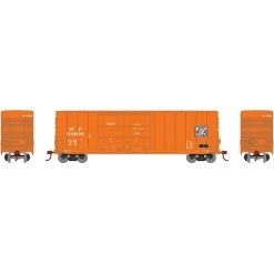 Athearn Trains 50' High Cube DD Plug Box WP Orange #68169