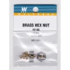Walthers Tools And Screws 2-56 Brass Hex Nuts .072 X 1/8" (12 Pack) -Atlas Trains Store EugeneToyAndHobbyW471253 1
